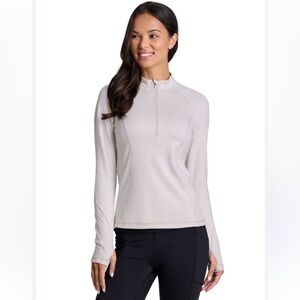 Spider Women’s Lightweight Mock Neck 1/4 Zip Running Hiking Pullover Size XL